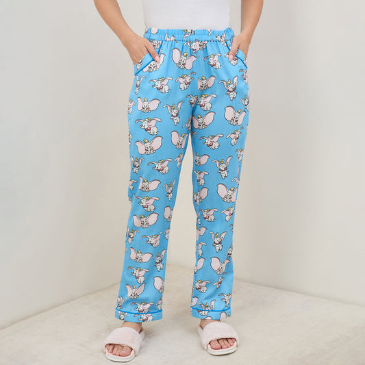 Blue Dumbo Printed Pants