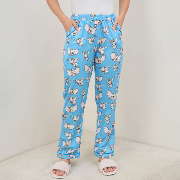 Blue Dumbo Printed Pants
