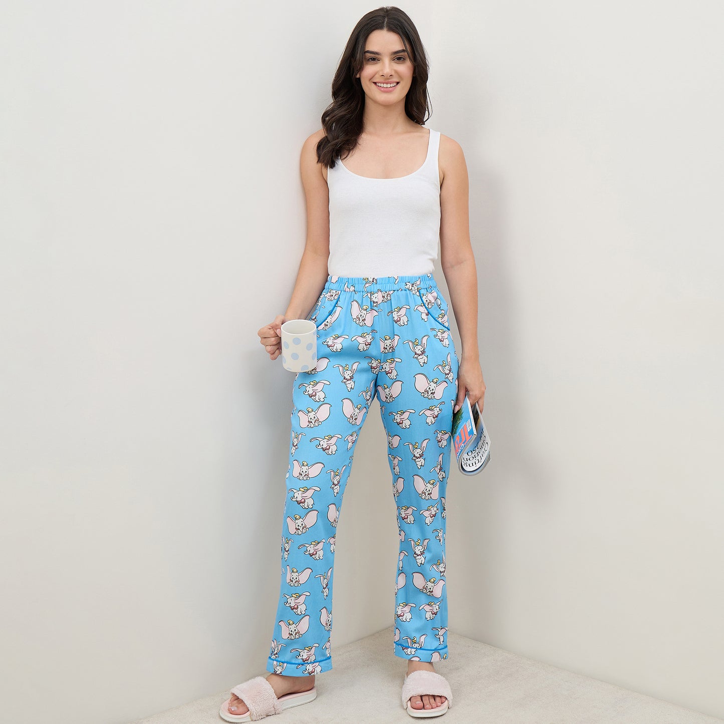 Blue Dumbo Printed Pants