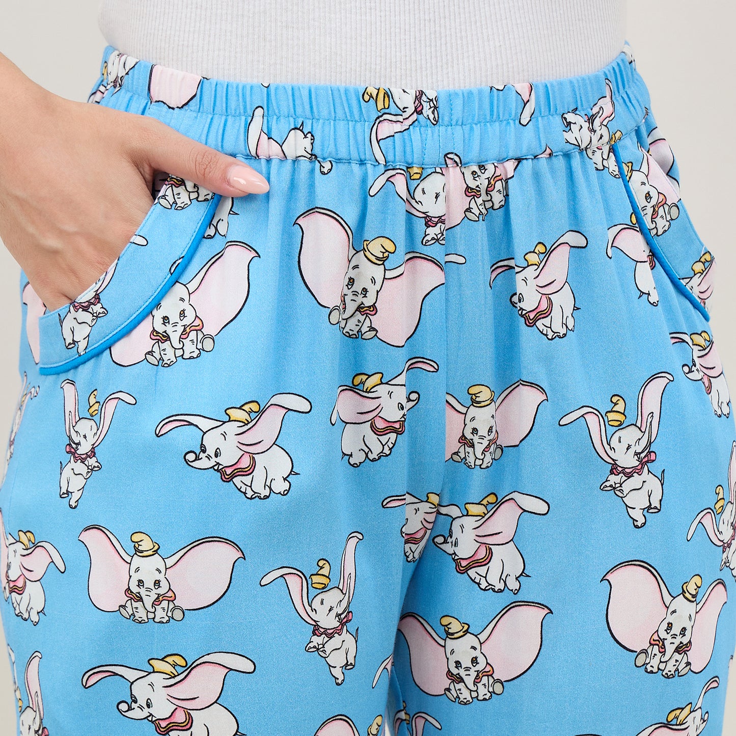 Blue Dumbo Printed Pants