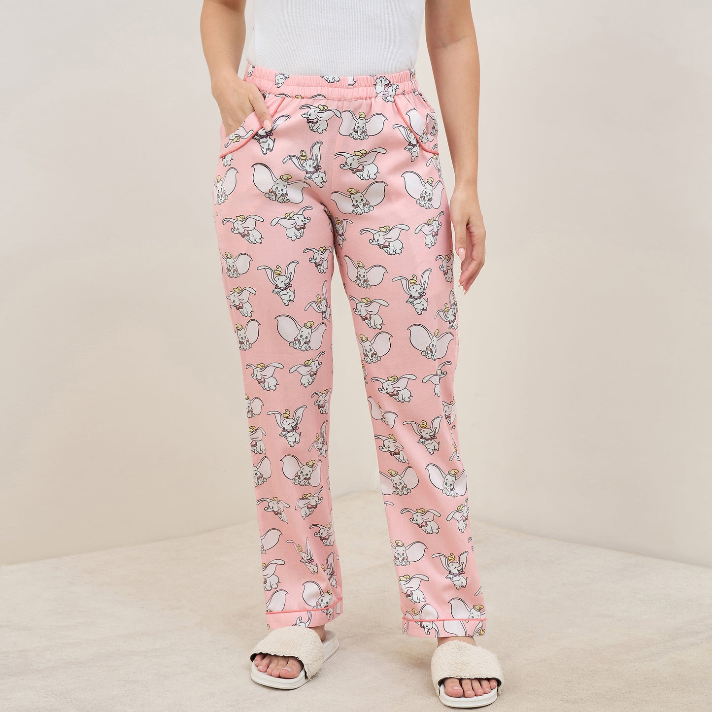 Pink Dumbo Printed Pants