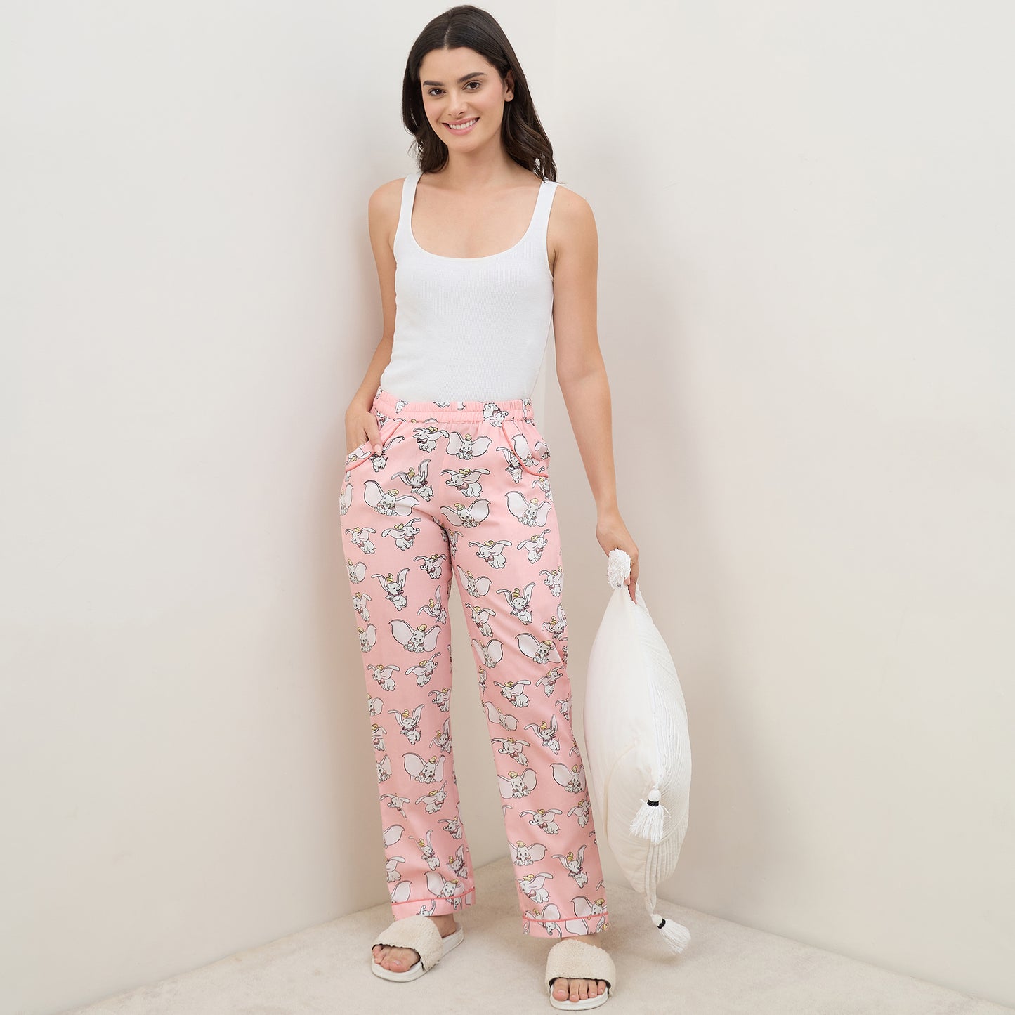 Pink Dumbo Printed Pants