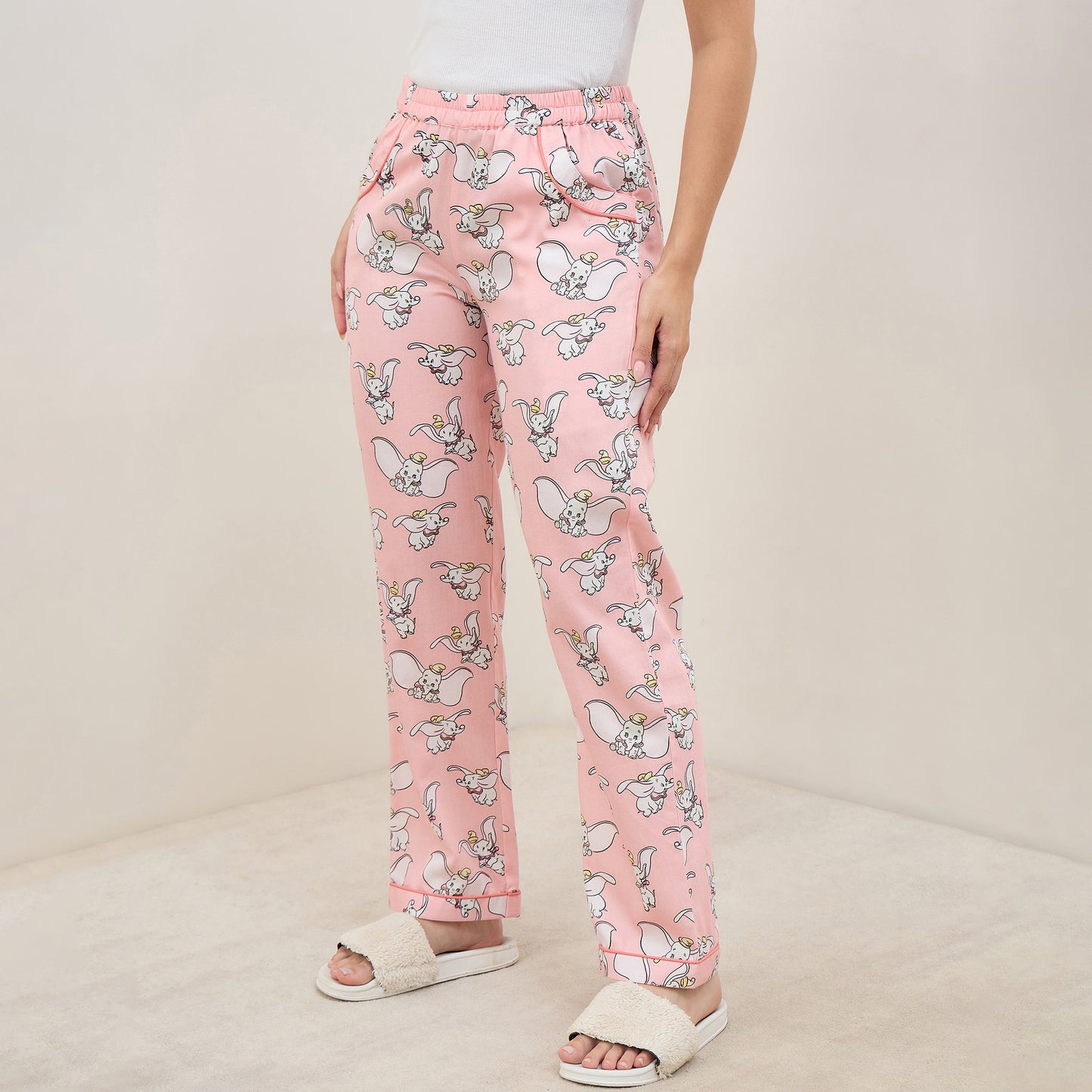 Pink Dumbo Printed Pants