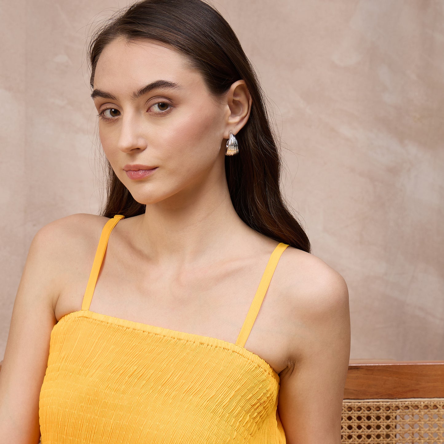 Orange Set for Women – Polyester Chiffon | First Resort by Ramola Bachchan