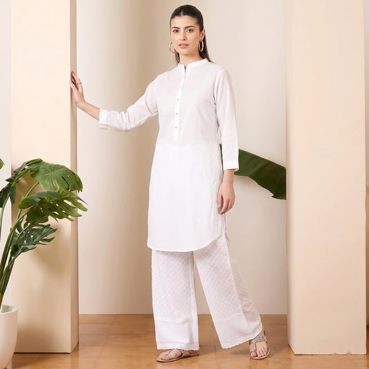 White Set for Women – Embroidered | First Resort by Ramola Bachchan