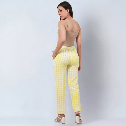 Citrus Lemon Checked Co-ordinate Set