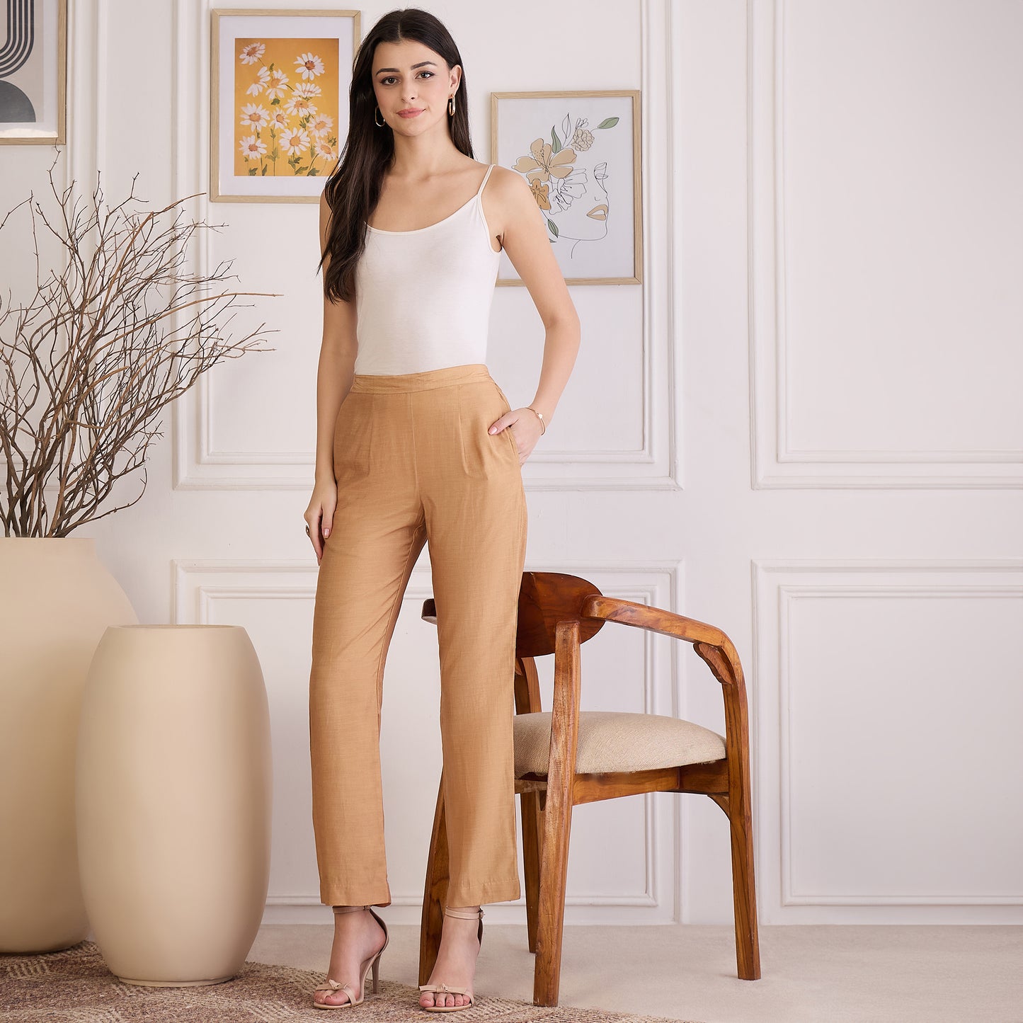Sepia Cutwork Embroidered Set