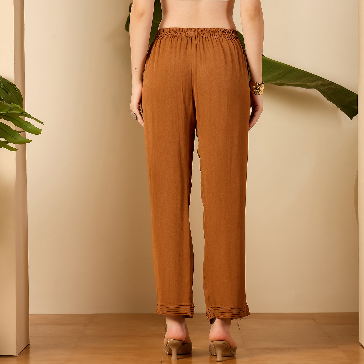 Beige Patched Hand Embroidered Co-Ord Set