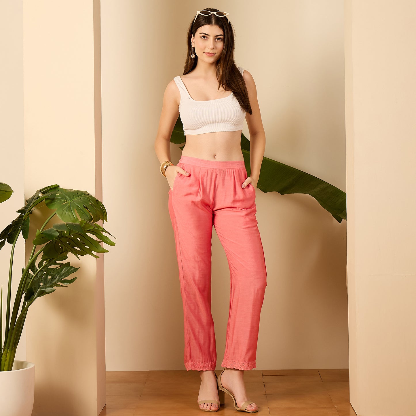 Mellow Rose Laced Co-ord Set