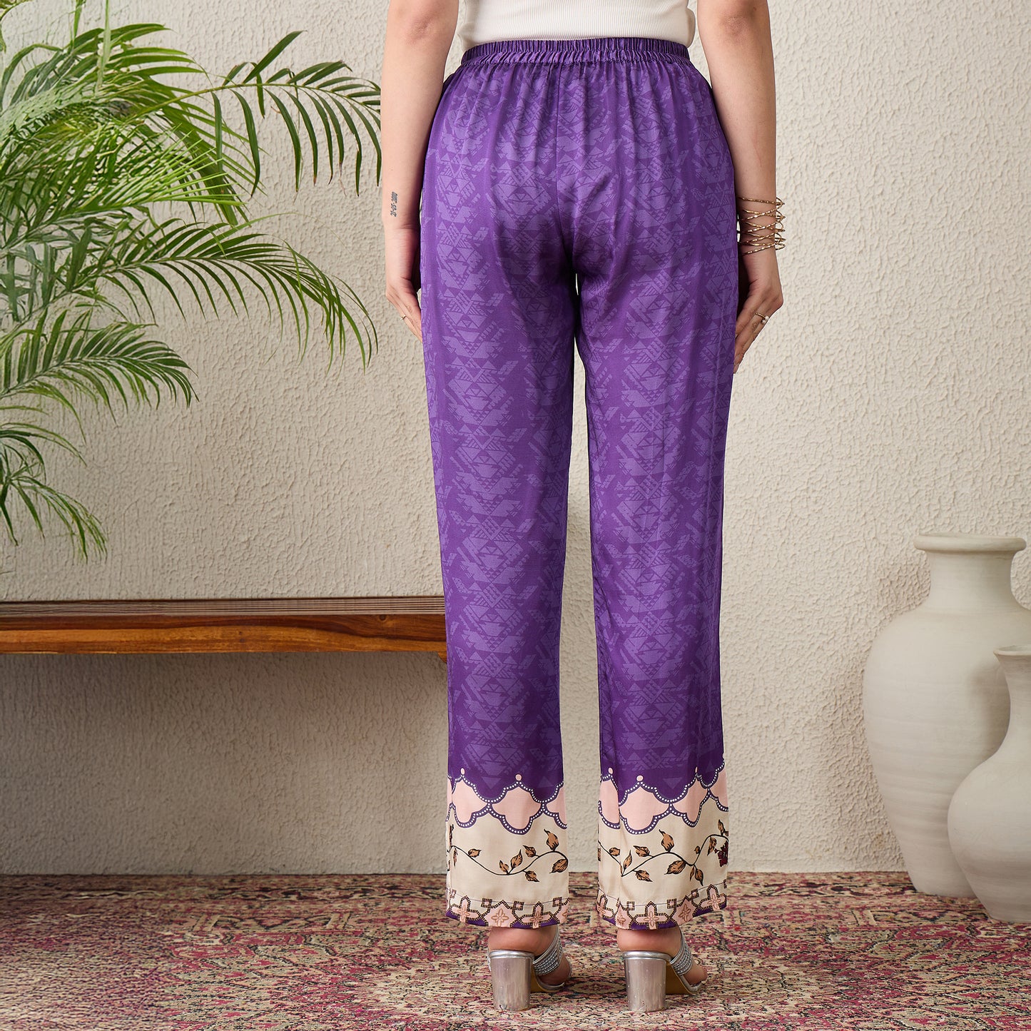 Purple Mystic Floral Printed Co-Ord Set