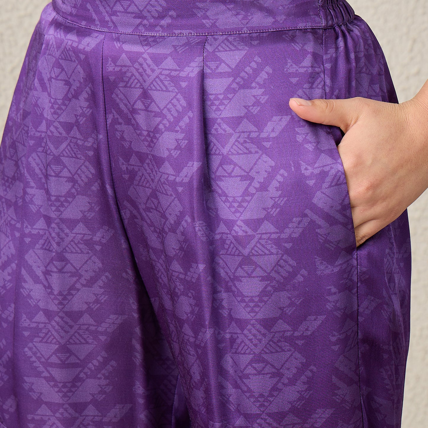 Purple Mystic Floral Printed Co-Ord Set