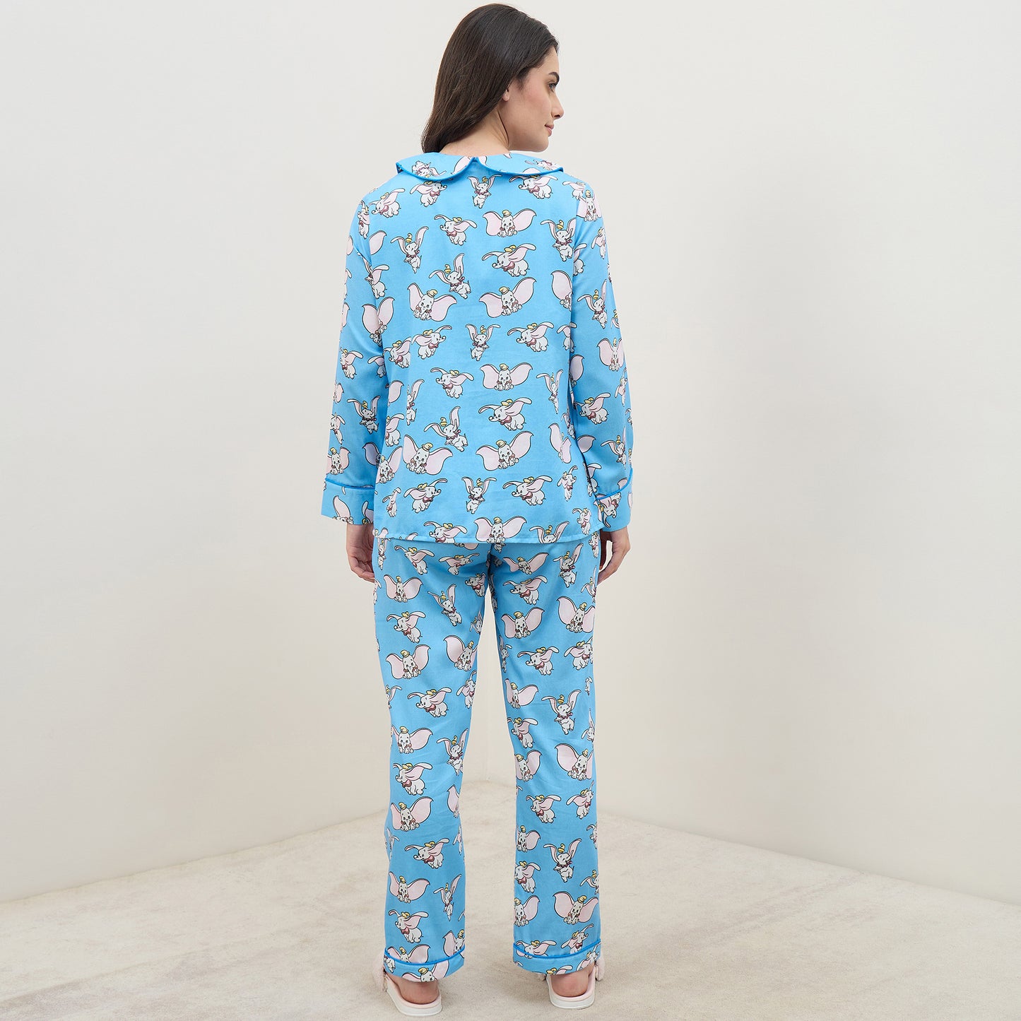 Blue Dumbo Printed Nightsuit Set