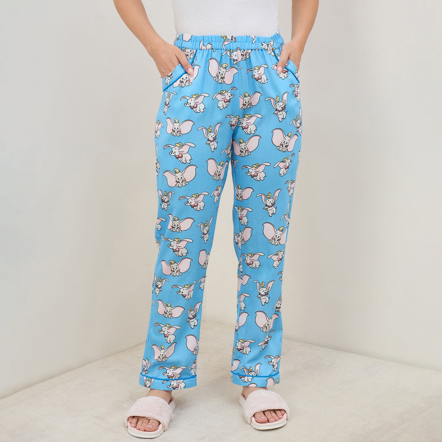 Blue Dumbo Printed Nightsuit Set