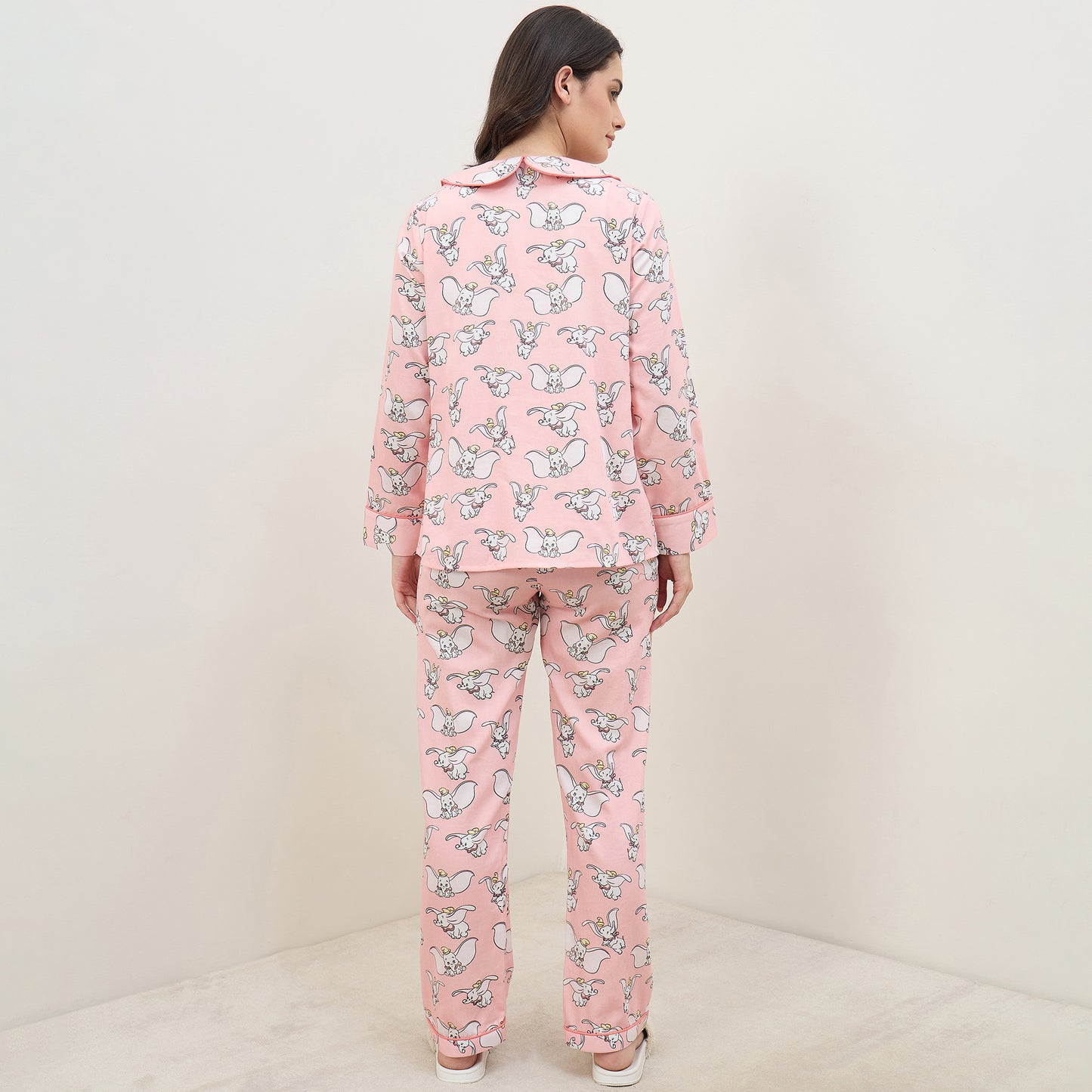 Pink Dumbo Printed Nightsuit Set