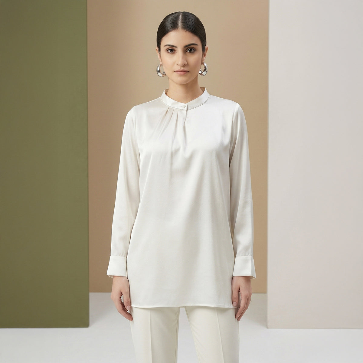 White Shirt for Women – Embellished | First Resort by Ramola Bachchan