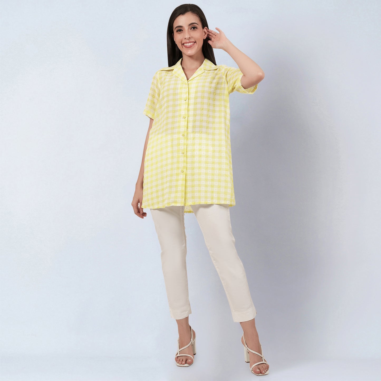 Citrus Lemon Checked Shirt