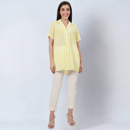 Citrus Lemon Checked Shirt