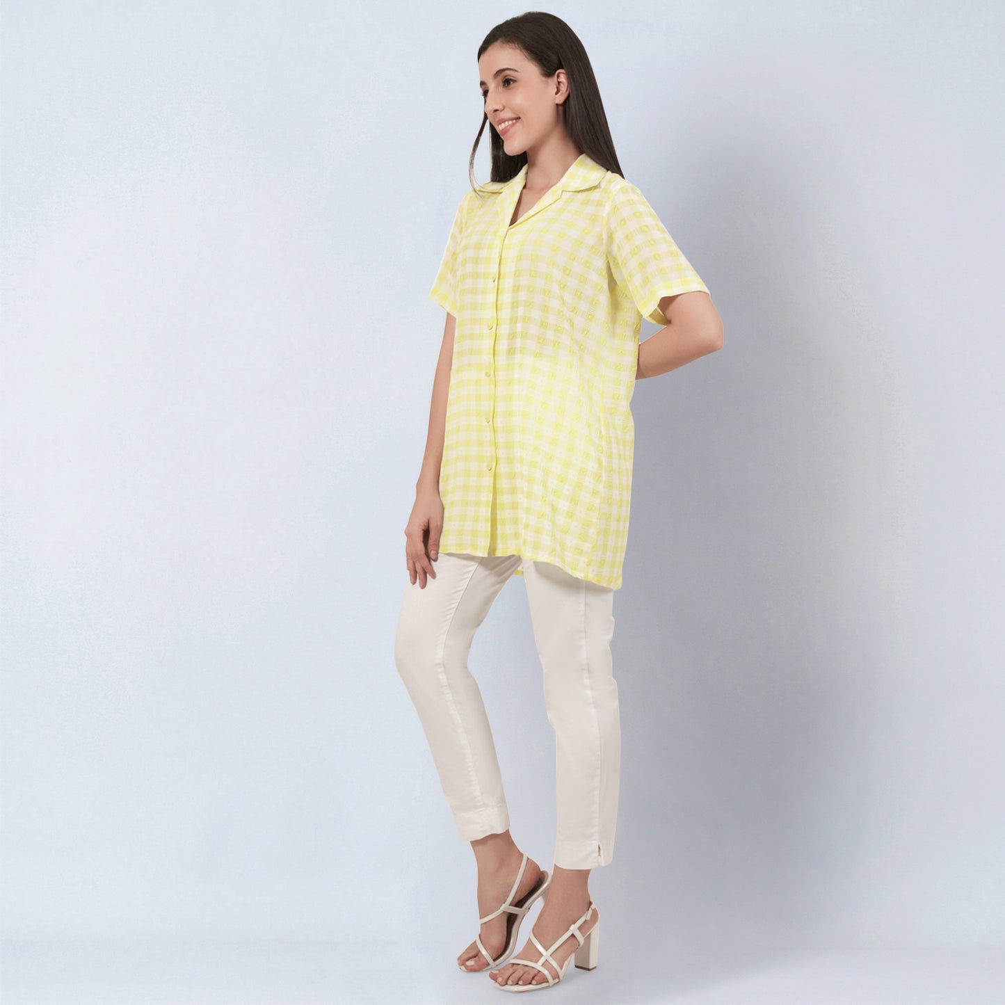 Citrus Lemon Checked Shirt