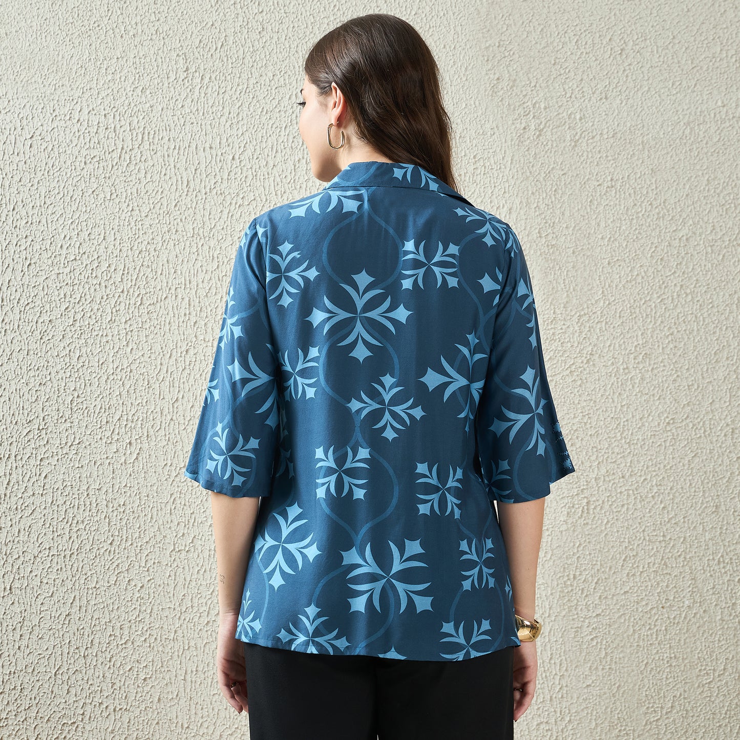 Blue Star Printed Shirt
