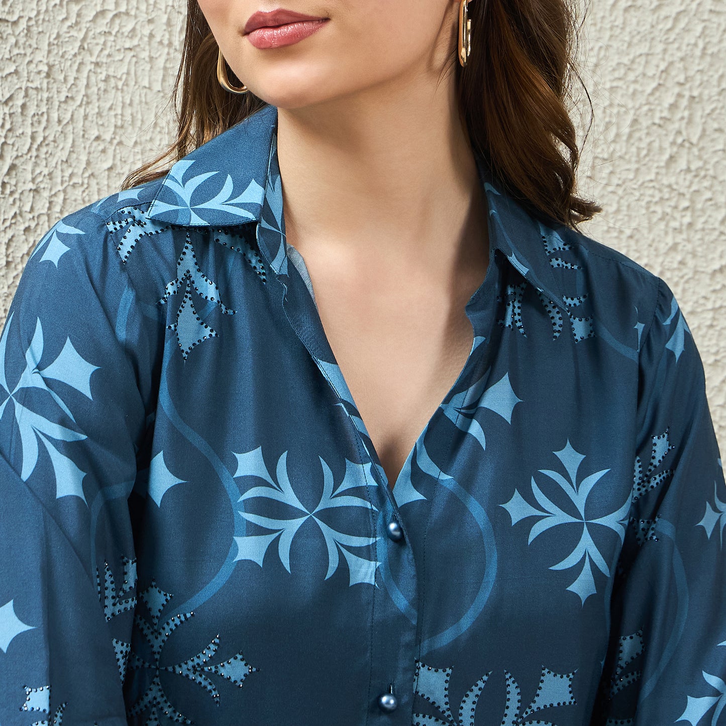 Blue Star Printed Shirt
