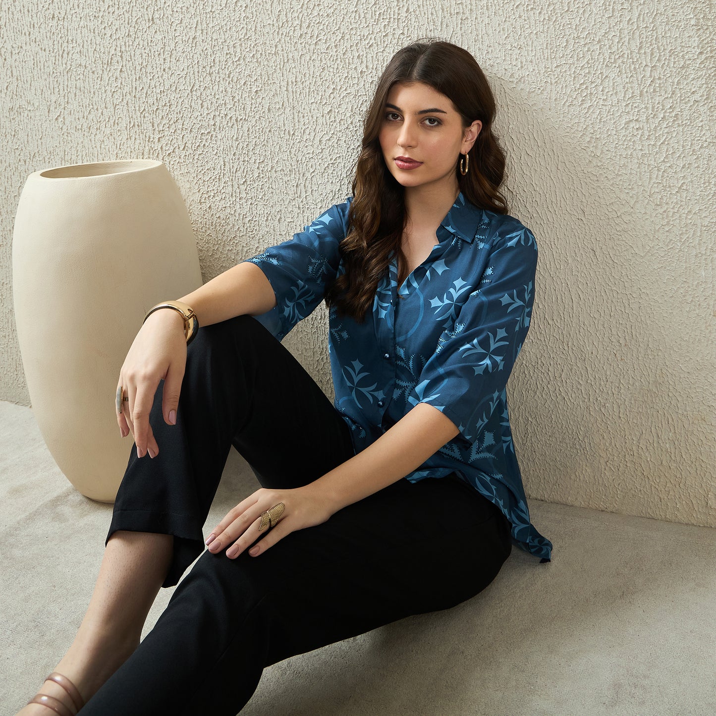 Blue Star Printed Shirt