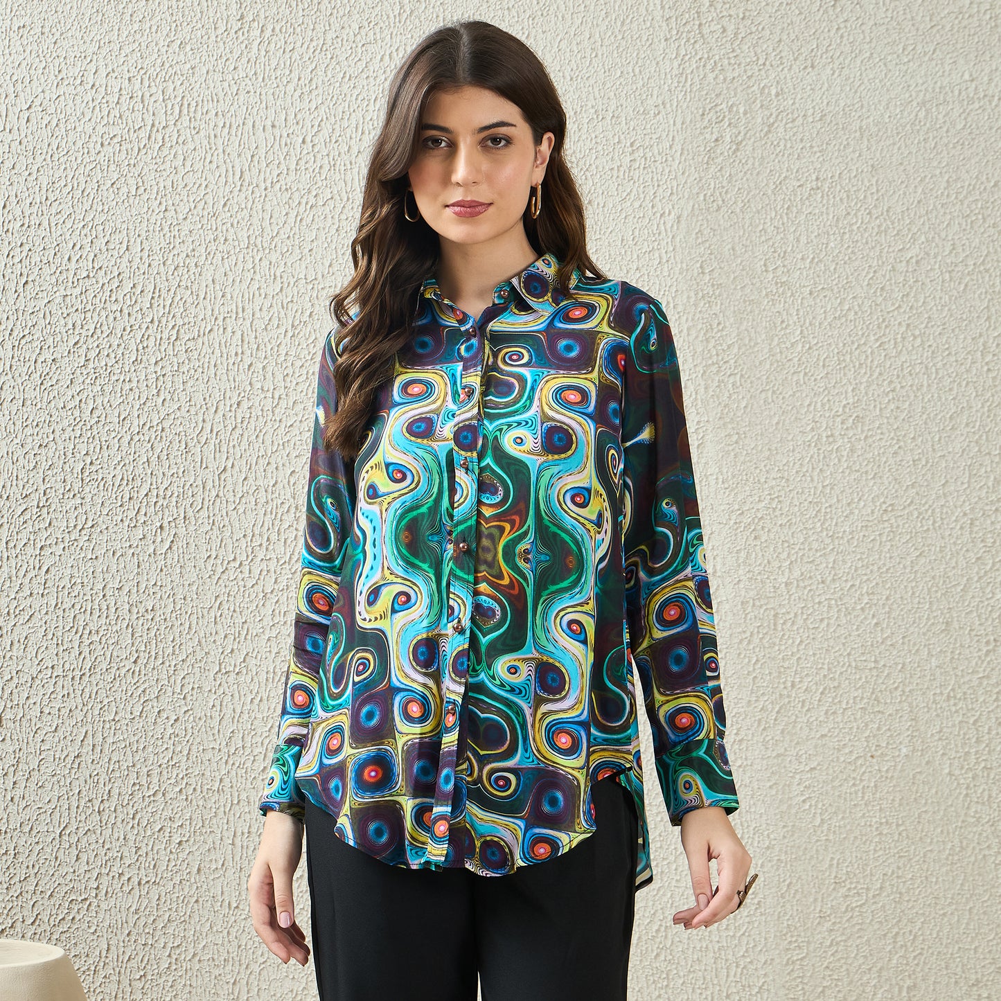 Multicolor Abstract Shirt