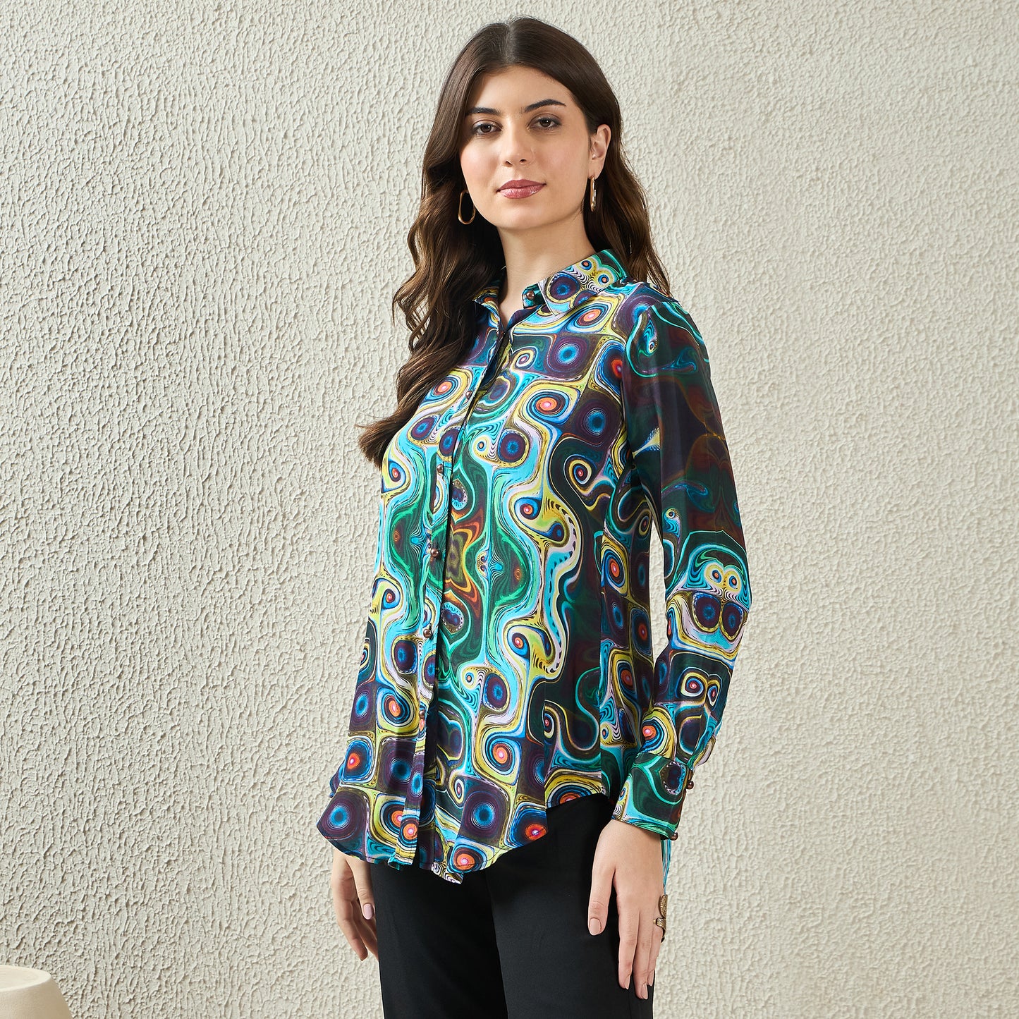 Multicolor Abstract Shirt