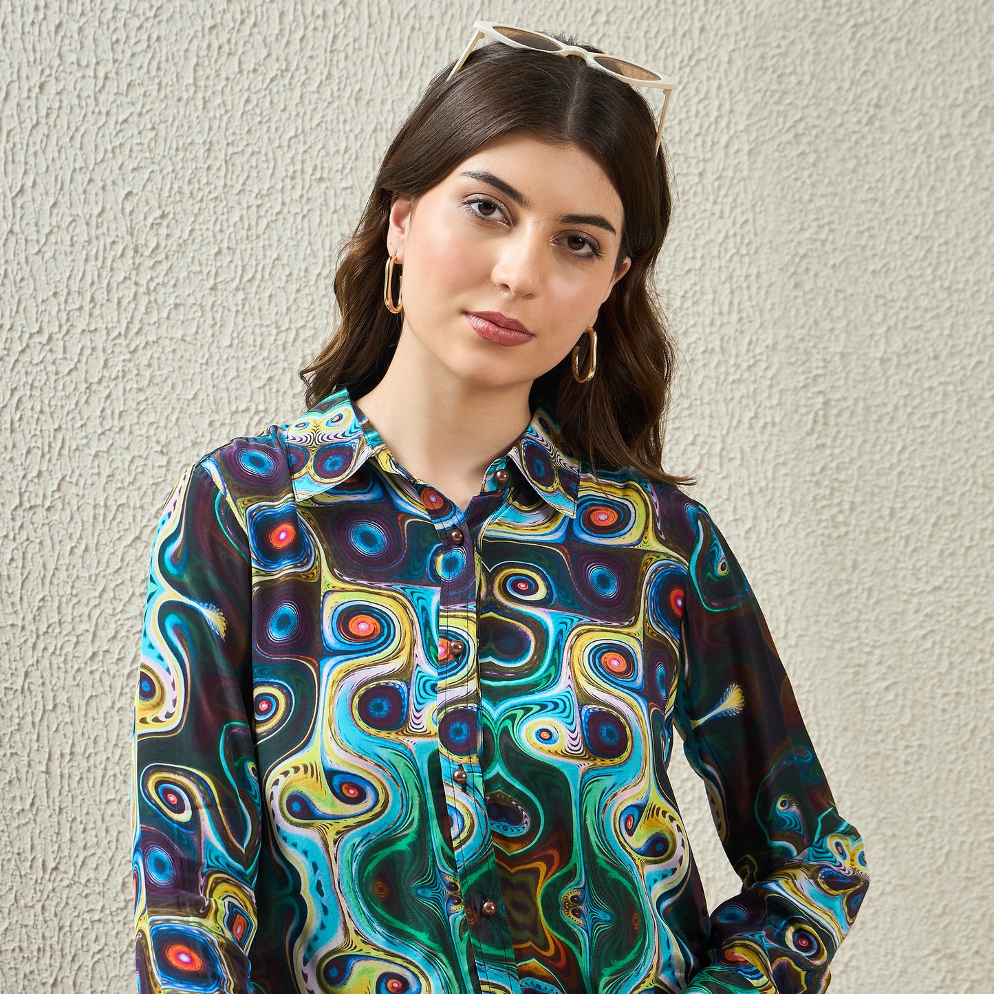 Multicolor Abstract Shirt