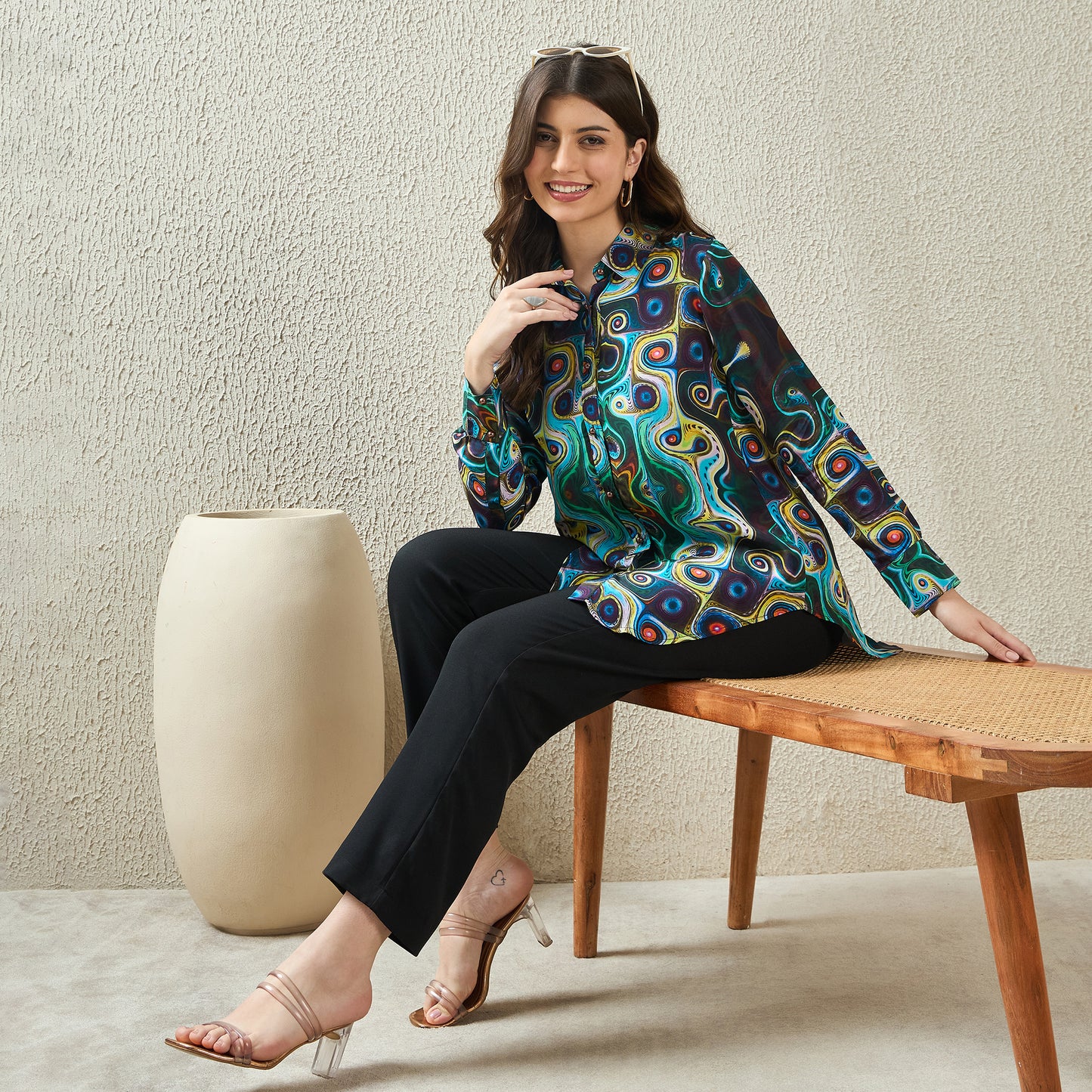 Multicolor Abstract Shirt