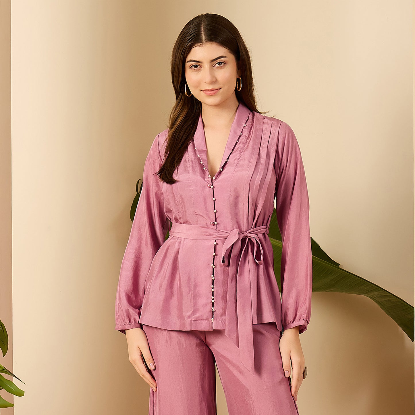 Lavender Soft Ensemble Shirt