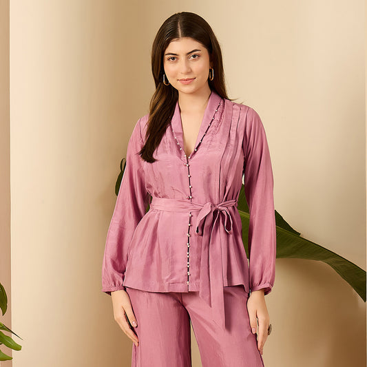 Lavender Soft Ensemble Shirt