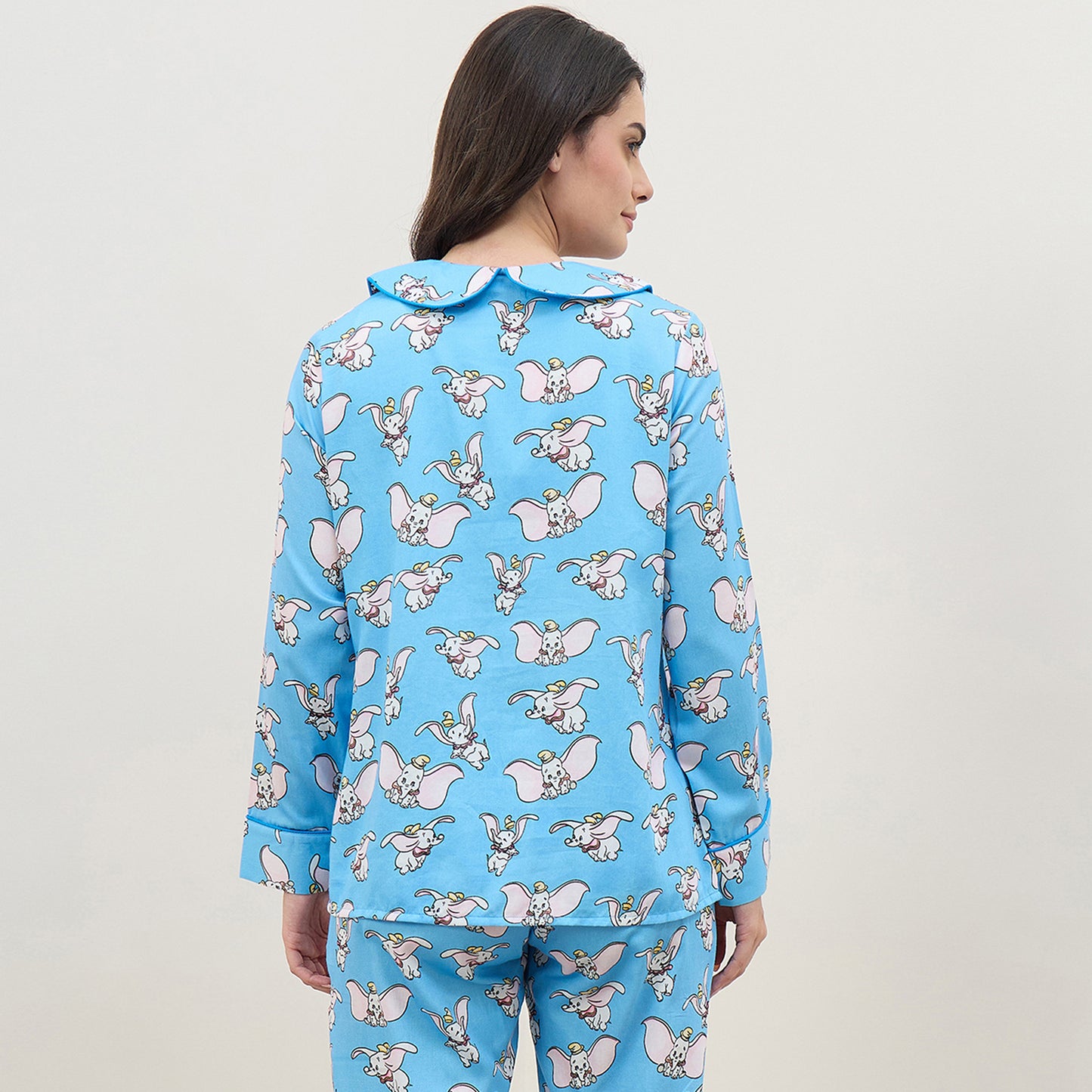 Blue Dumbo Full Sleeve Night Shirt