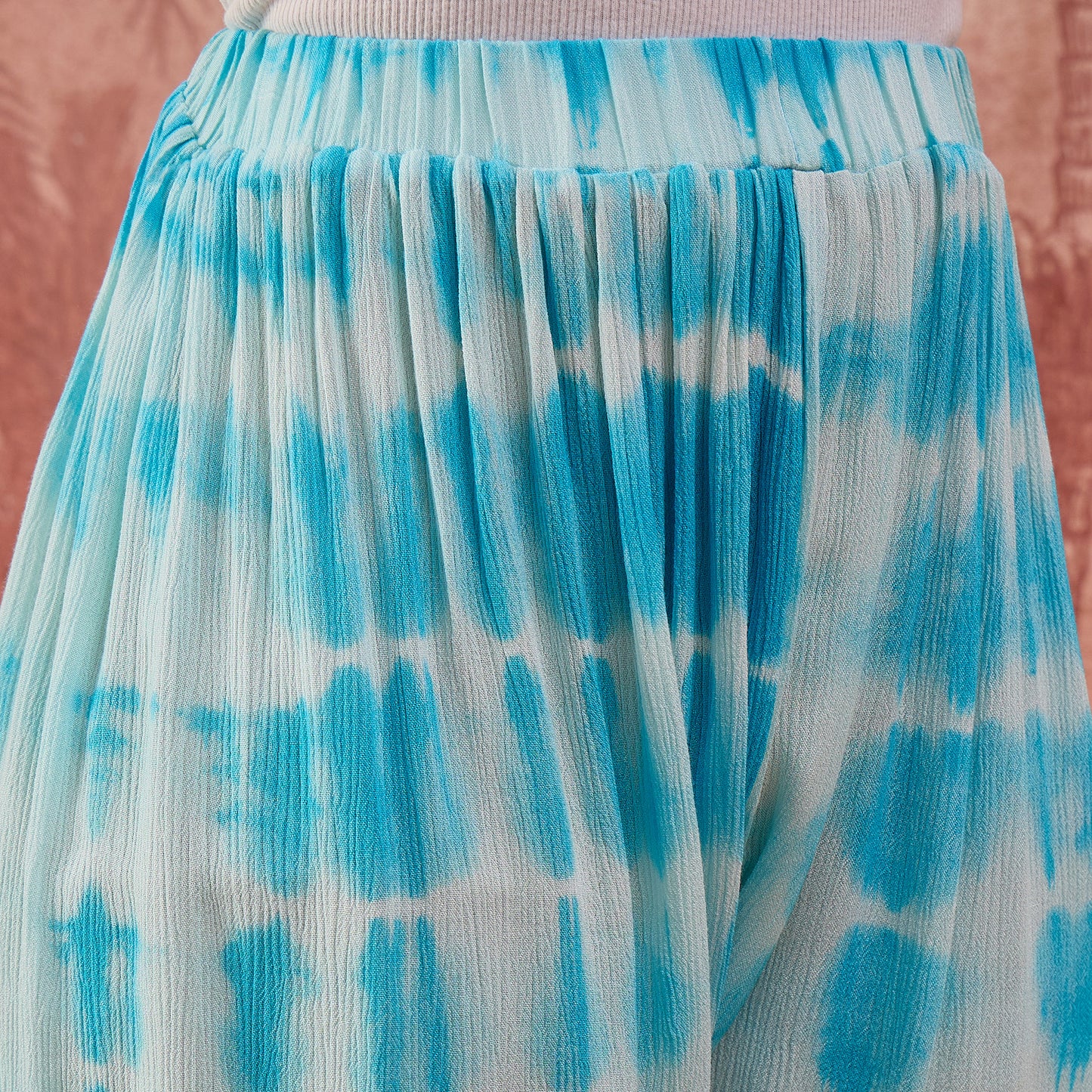 Sky Blue Tie-Dye Shorts