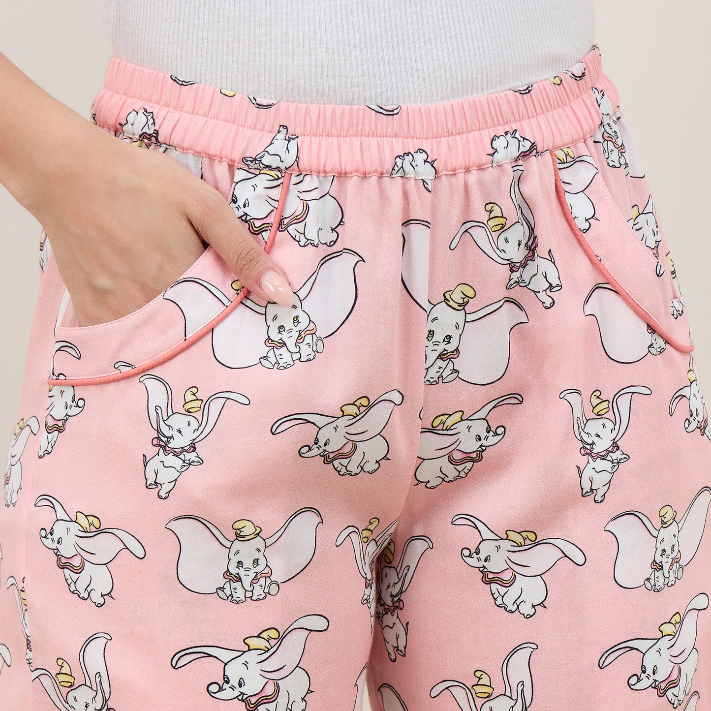 Pink Dumbo Printed Shorts