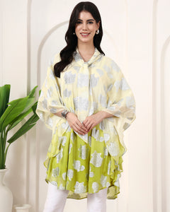 Yellow Ombre Lurex Top
