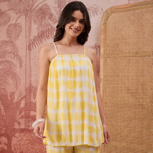 Yellow Tie-Dye Camisole