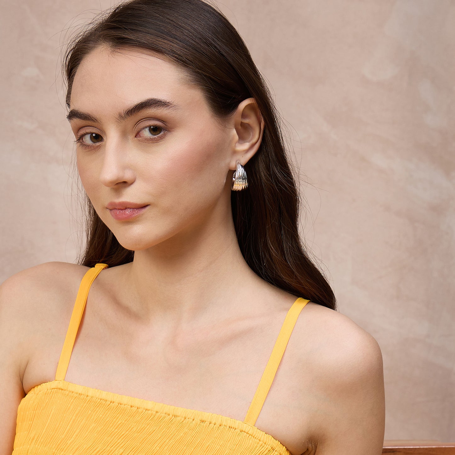 Orange Top for Women – Polyester Chiffon | First Resort by Ramola Bachchan