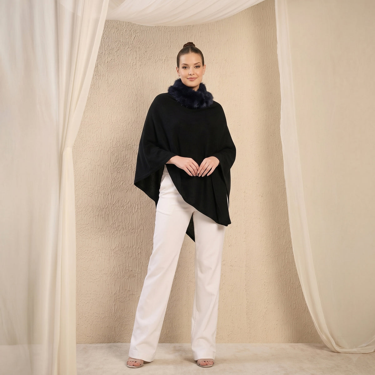 Black Top for Women – Cashmere | First Resort by Ramola Bachchan