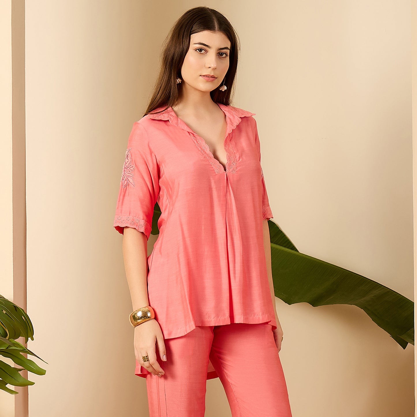 Mellow Rose Laced Top