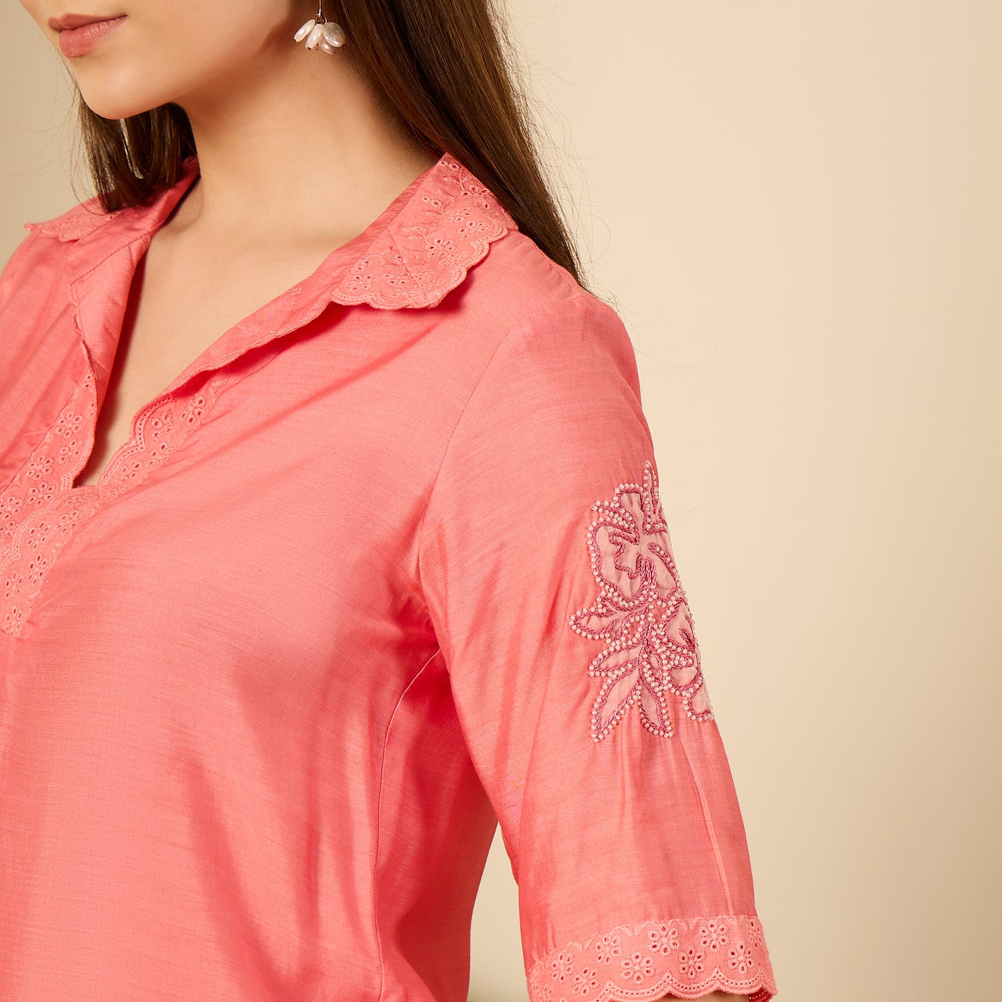 Mellow Rose Laced Top