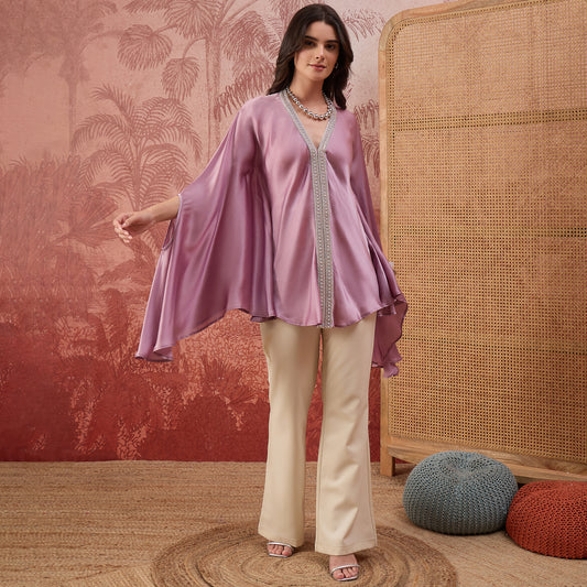 Lilac Lacework Top