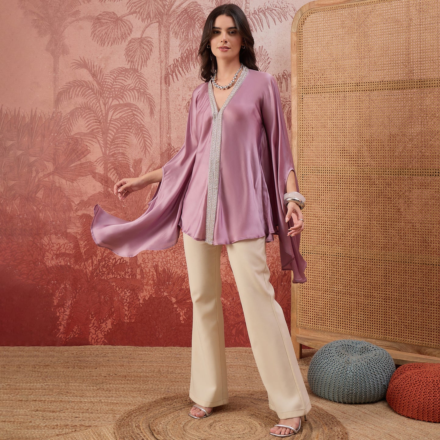 Lilac Lacework Top