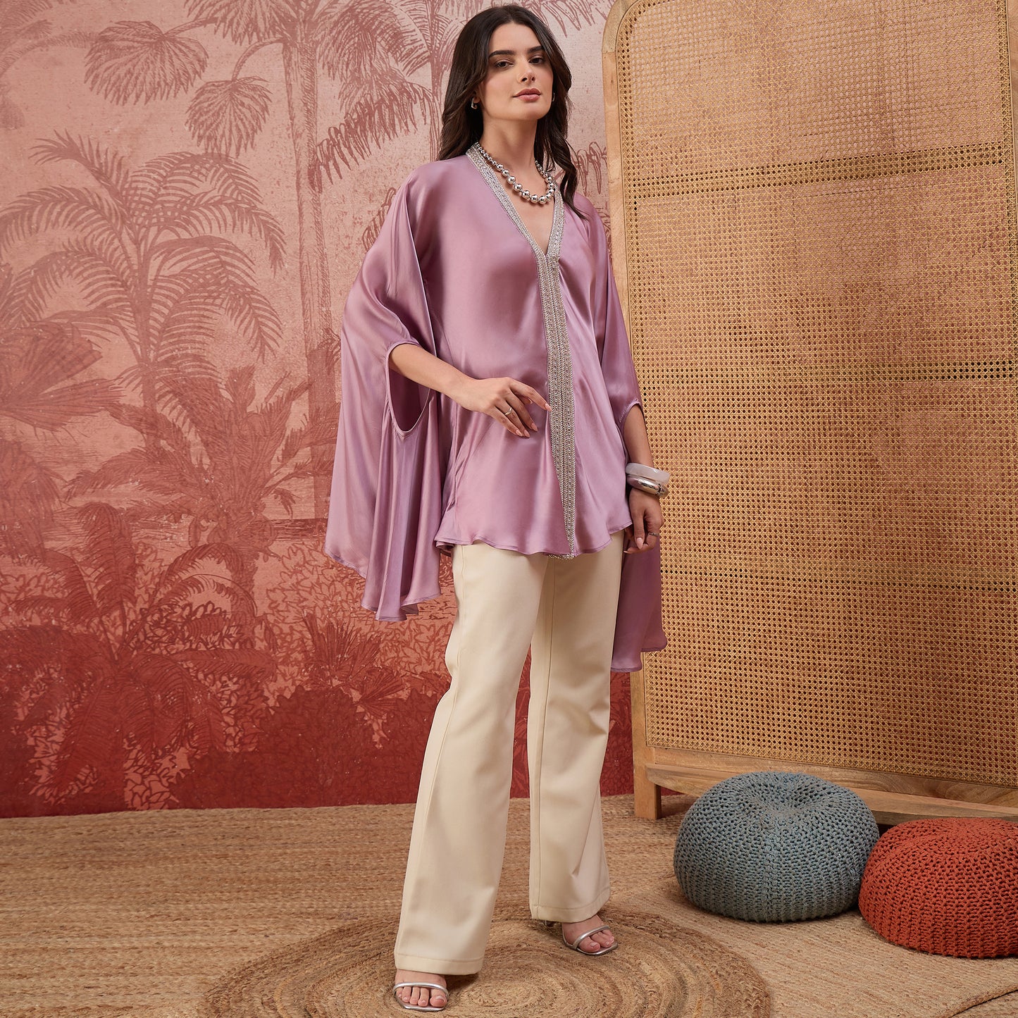 Lilac Lacework Top