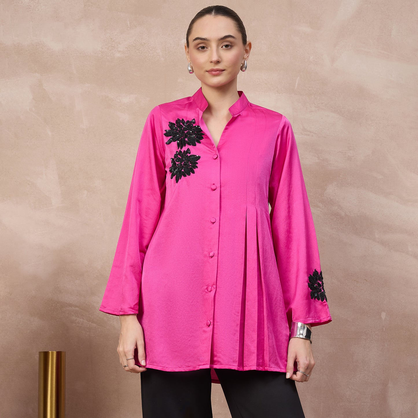Hot Pink Top for Women – Cotton Silk | First Resort by Ramola Bachchan