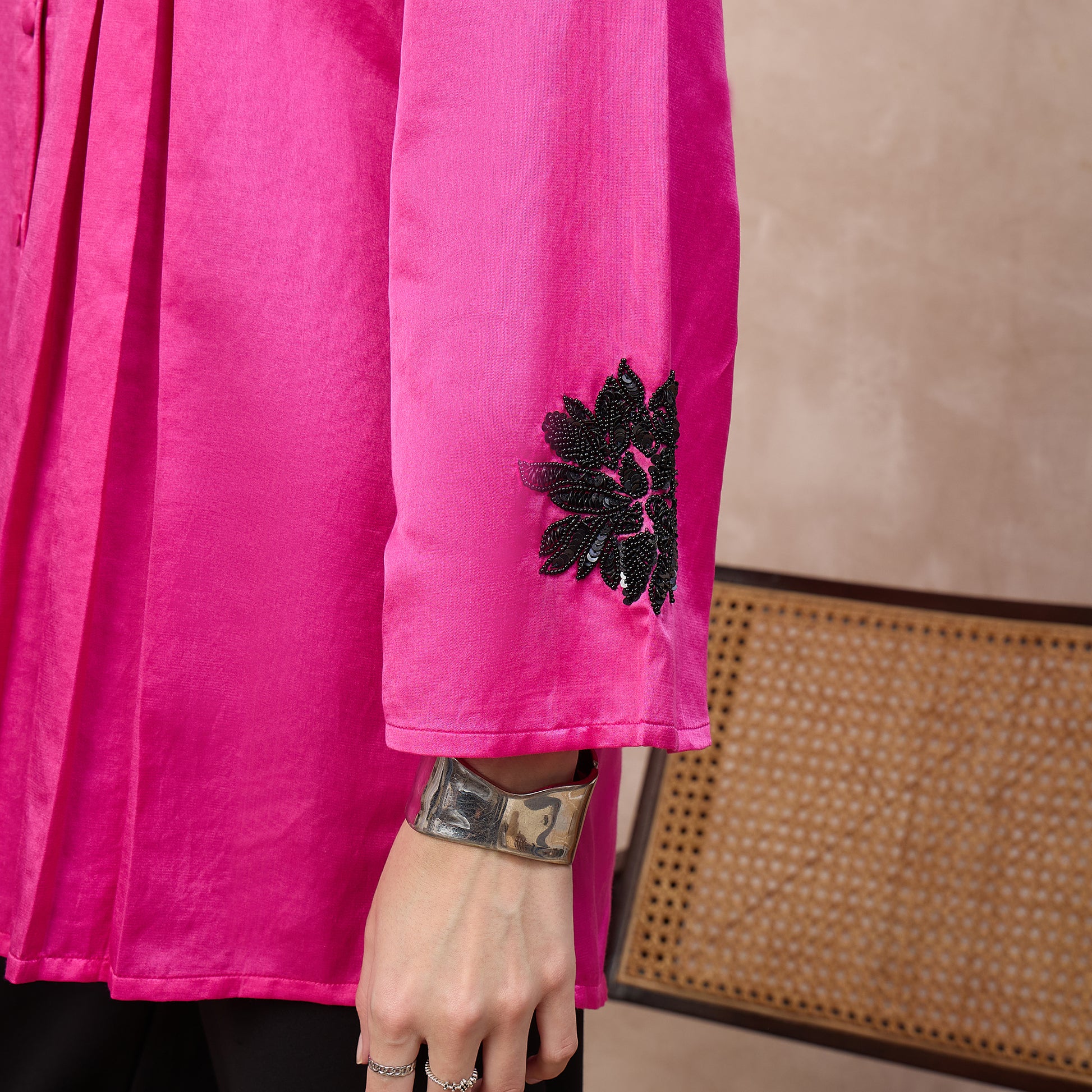 Hot Pink Top for Women – Cotton Silk | First Resort by Ramola Bachchan