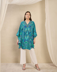 Blue and Green Paisley Tunic