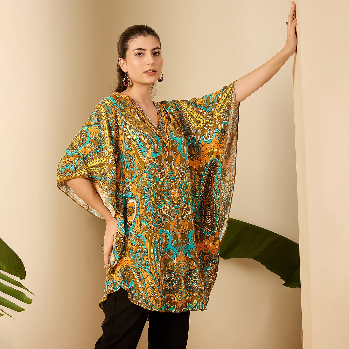 Orange Paisley Tunic