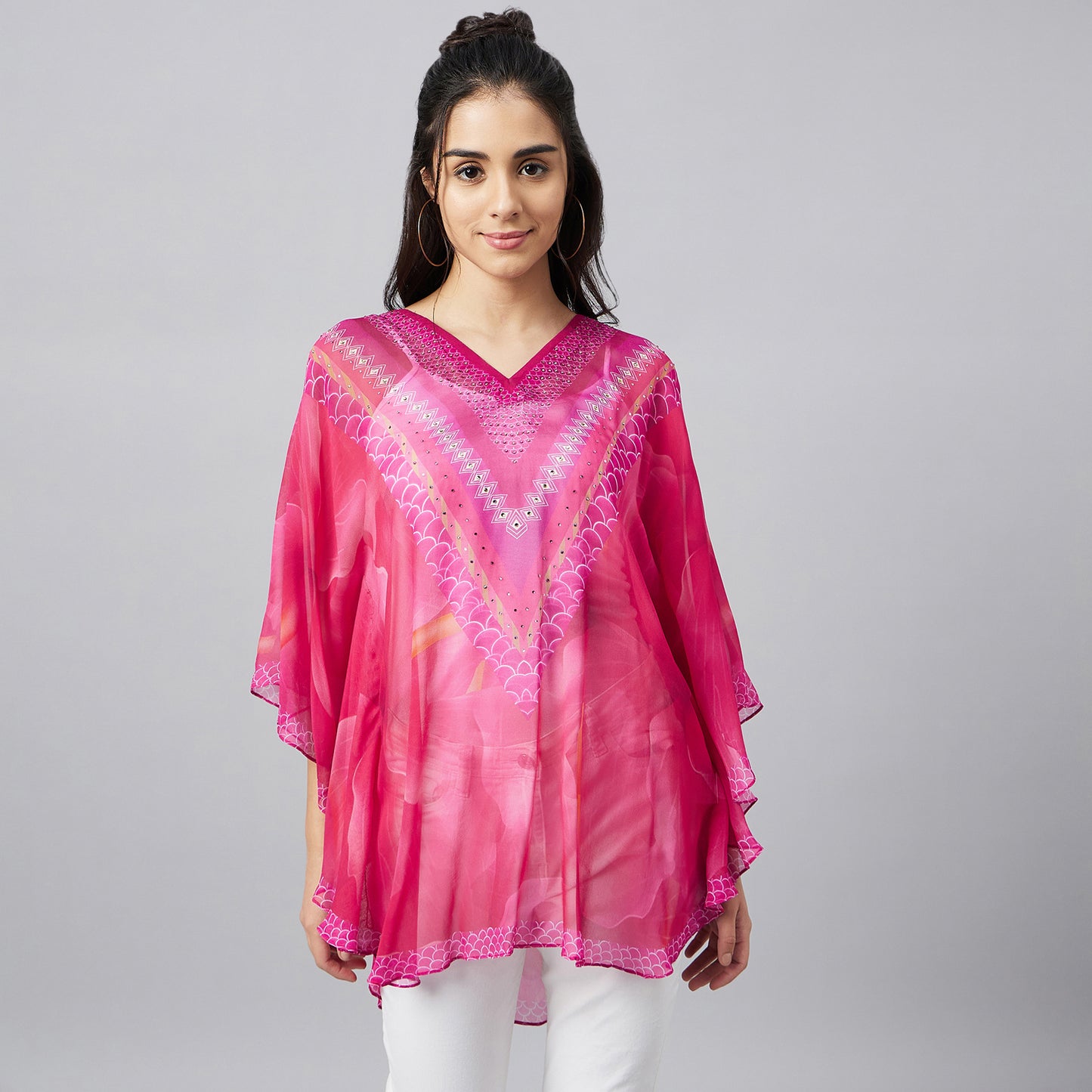 Pink Floral Tunic