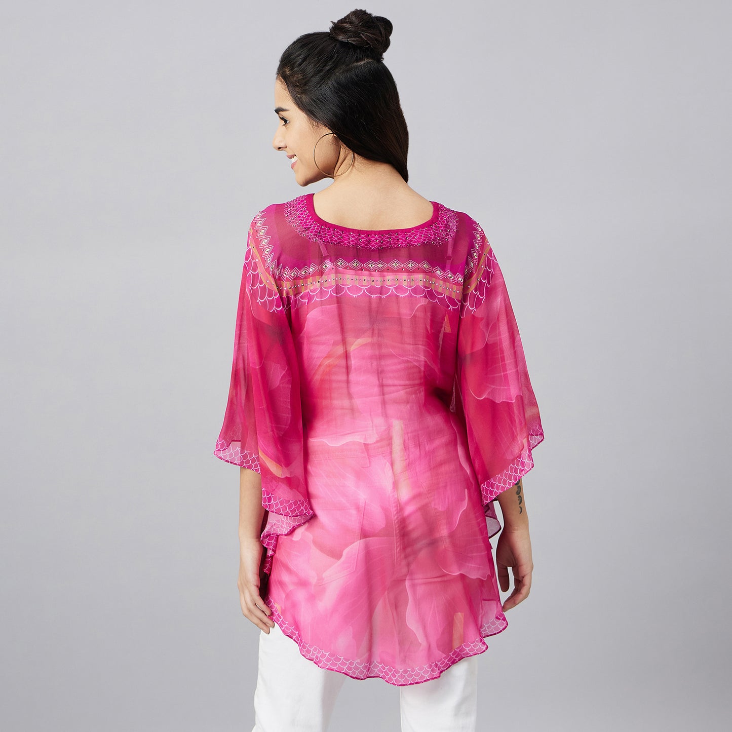 Pink Floral Tunic