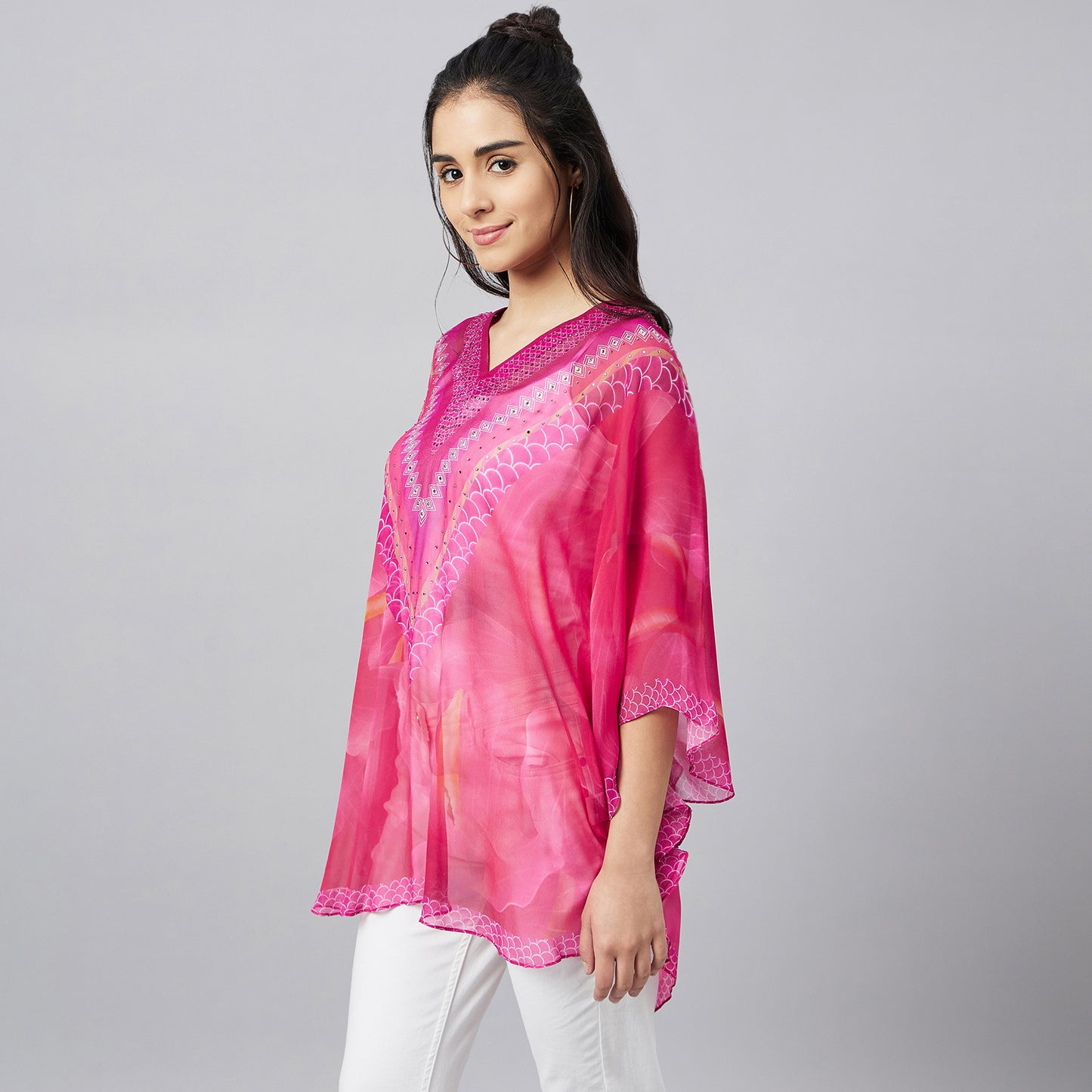Pink Floral Tunic